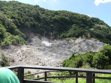 St. Lucia drive-in volcano