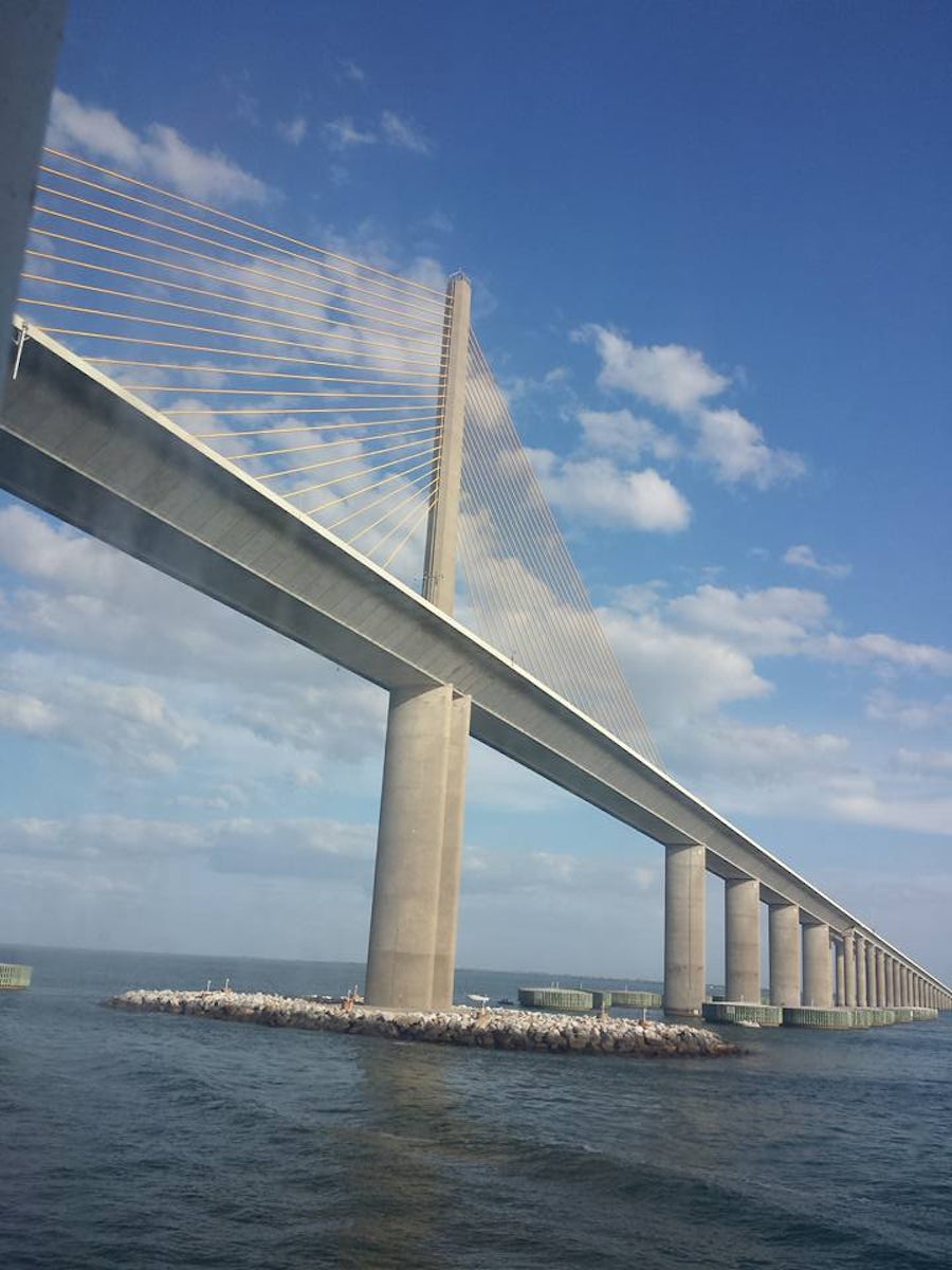 The Sunshine Skyway as we left Tampa.
