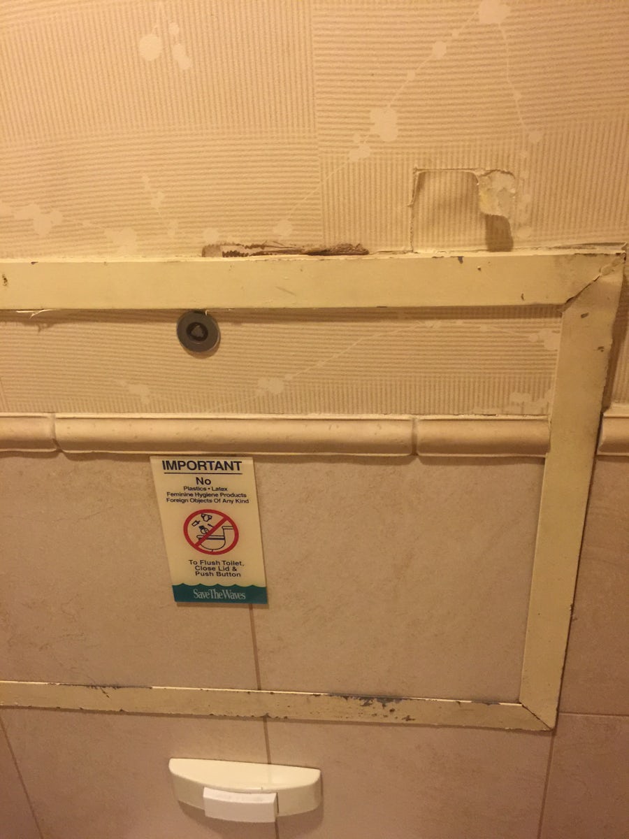 Public bathroom in terrible condition