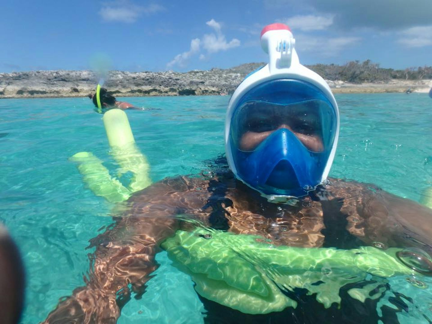 Snorkeling in Coco Cay.