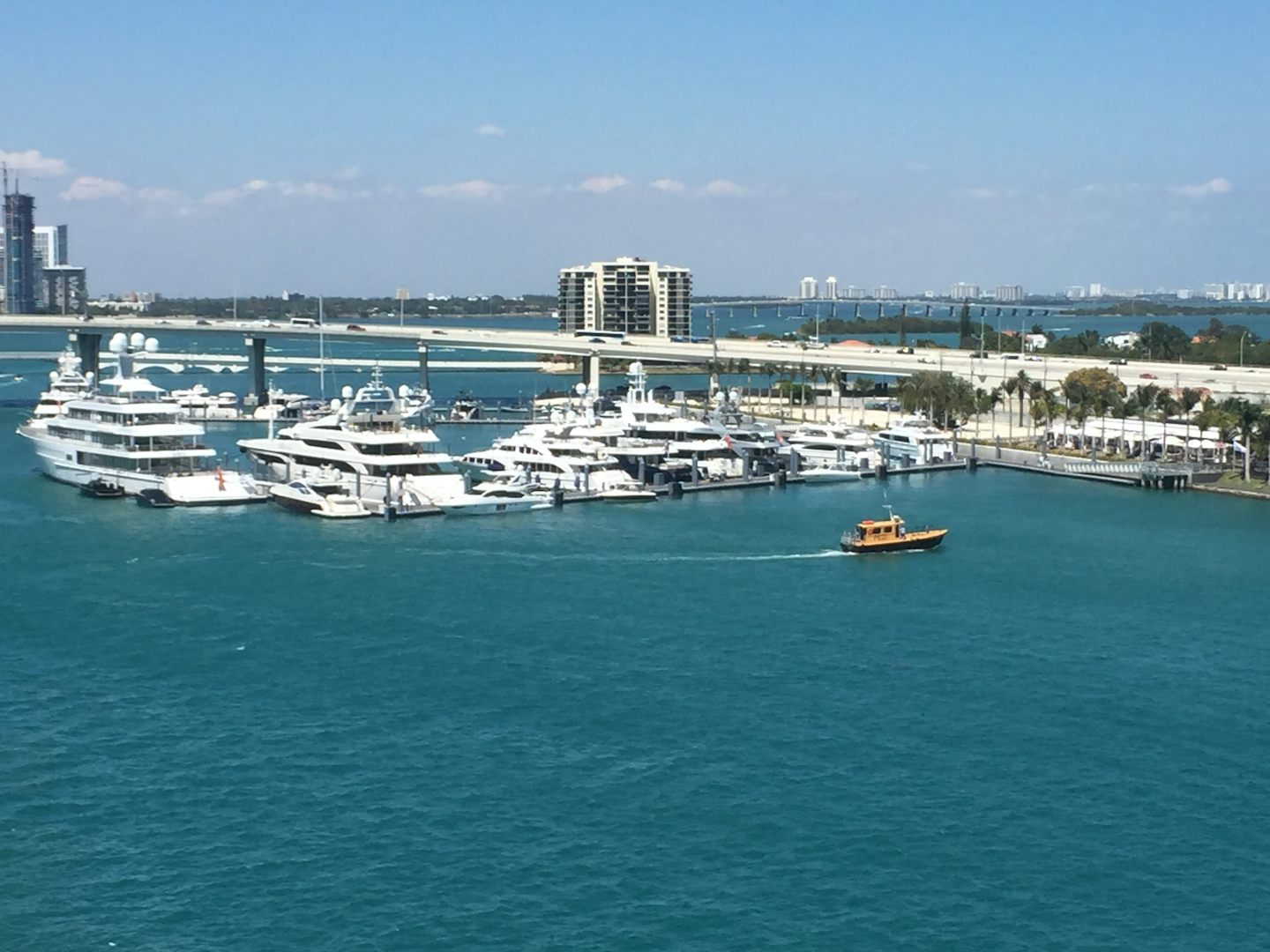 Miami Beach during sail away