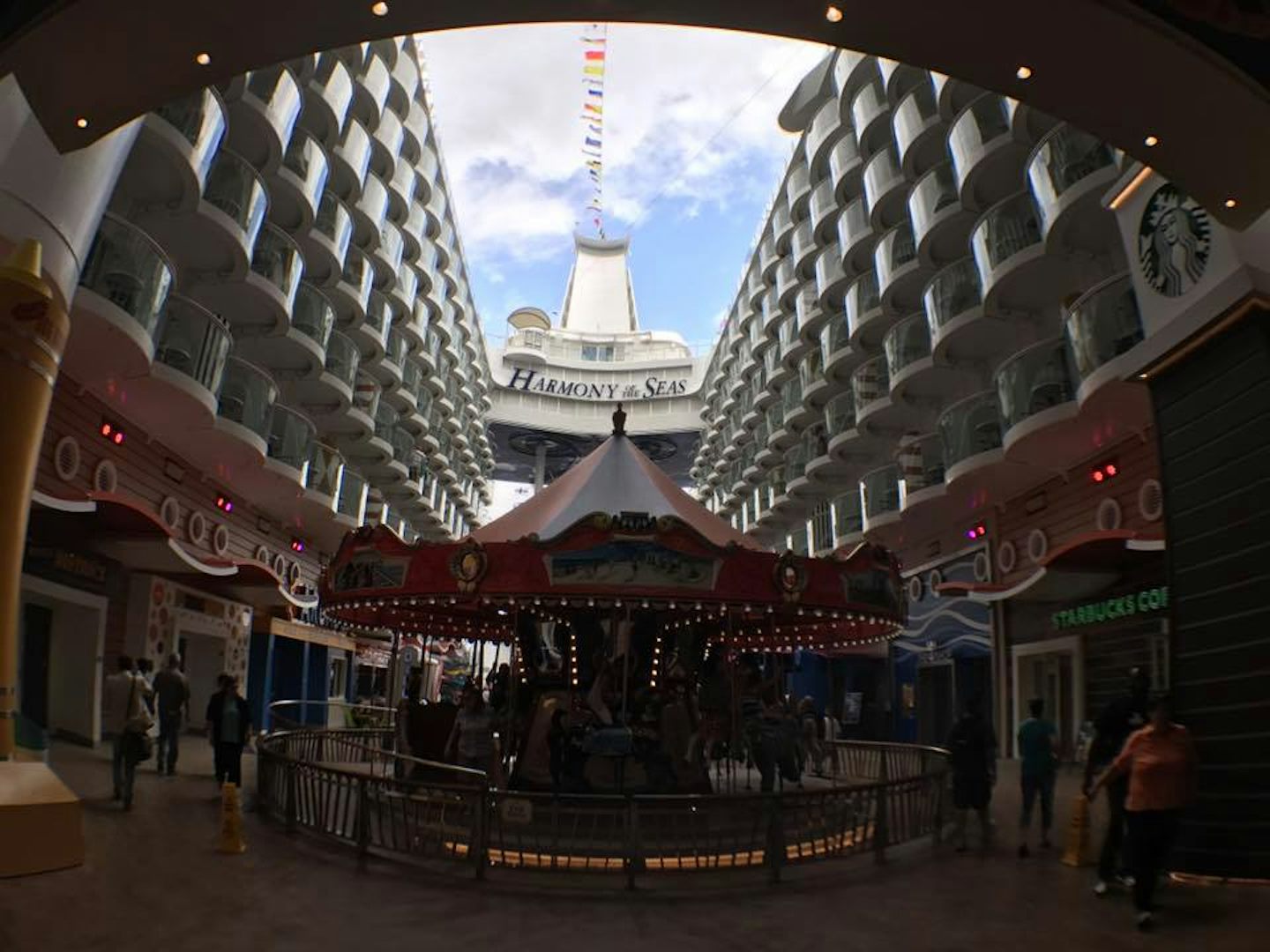 Back of the Harmony of the Seas Carnival