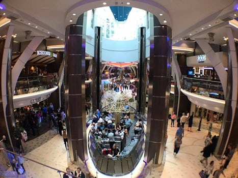 Inside View of the Main ships area of Harmony of the Seas