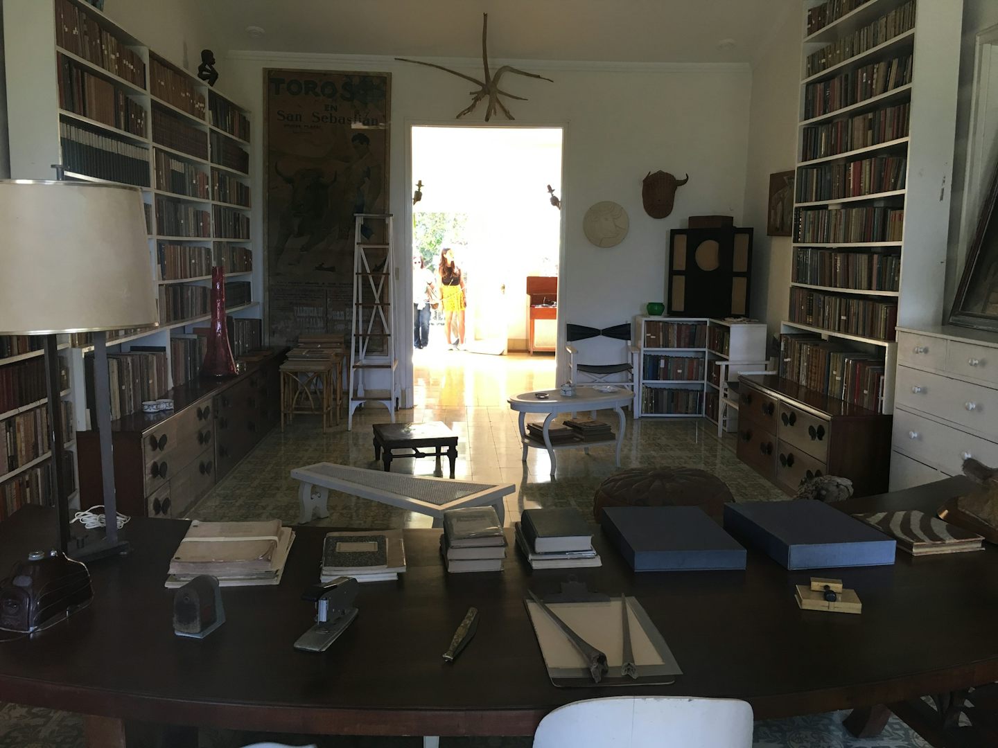 Hemingway's desk where he wrote Old Man and the Sea and For Whom the Be