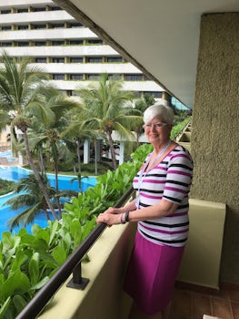 Marilynne at our hotel in Havana