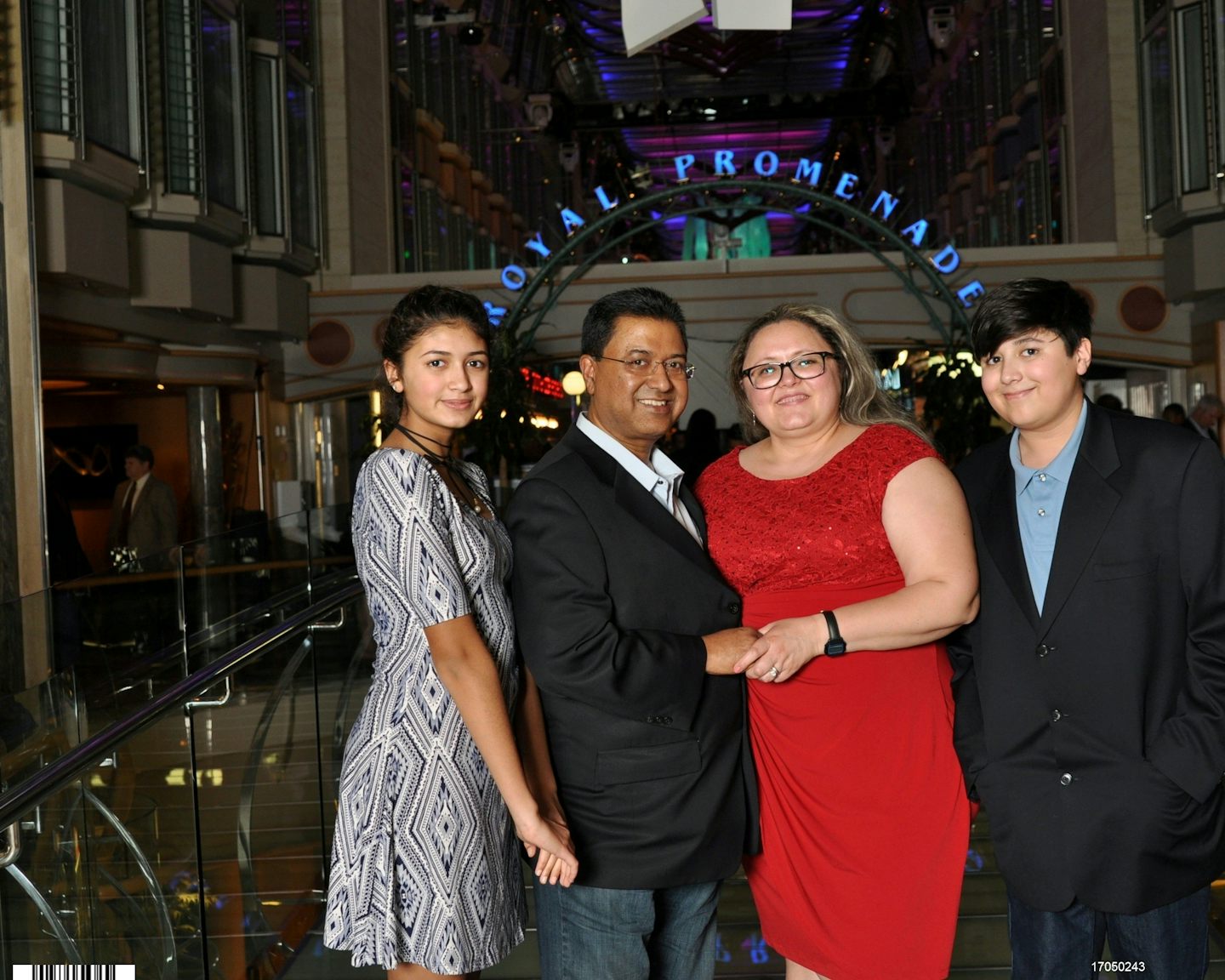Our family photo on Royal Caribbean's Liberty of the Seas