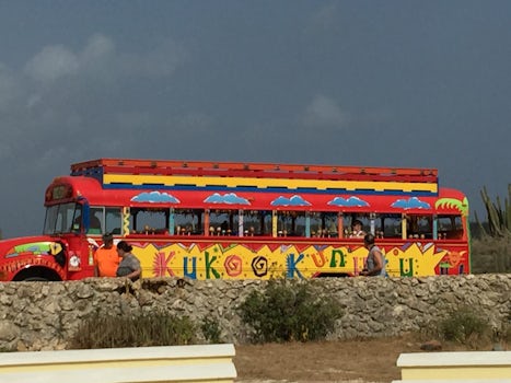 Fun bus to beach