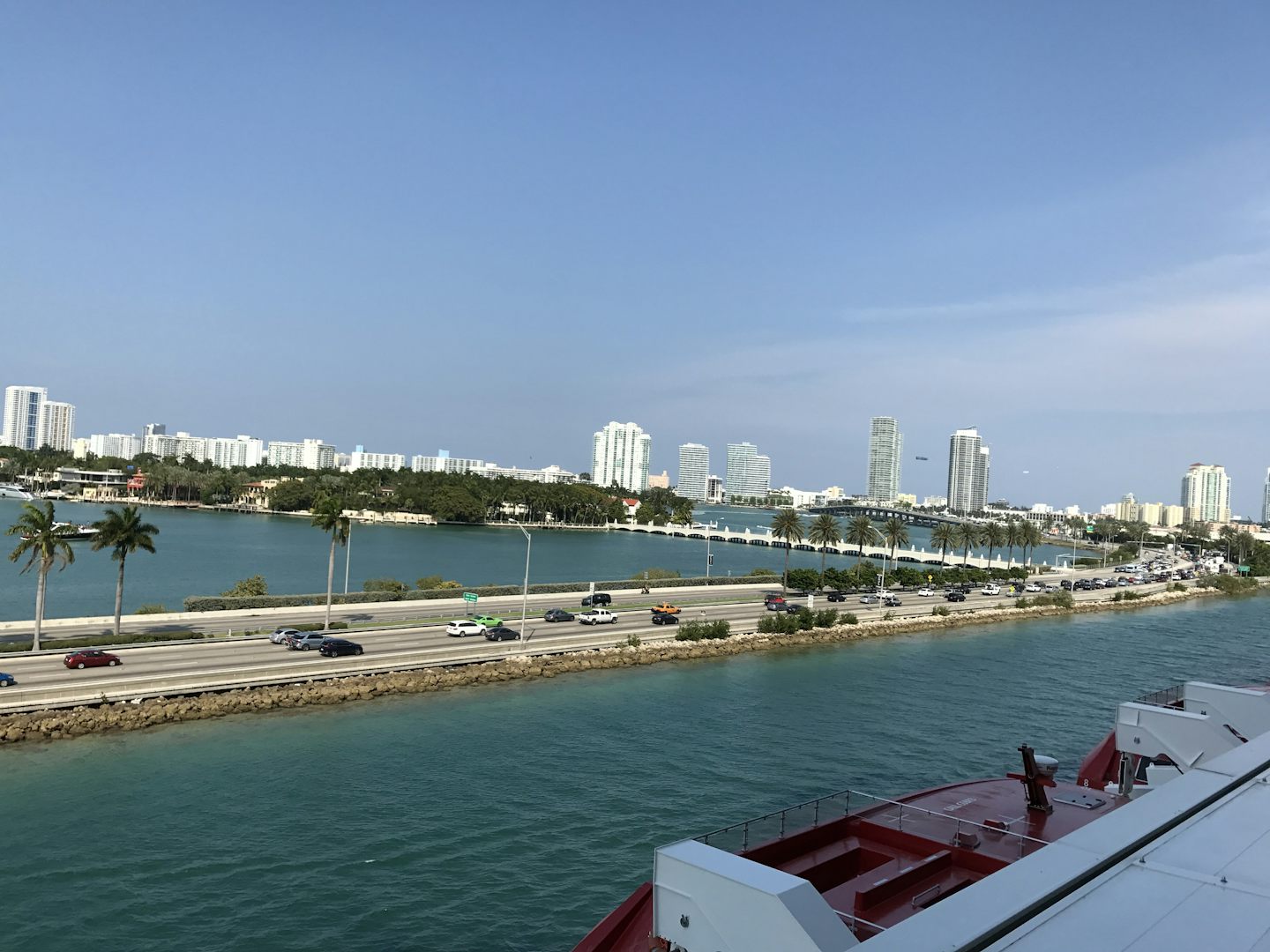 Leaving the port of Miami for a week of fun in the sun
