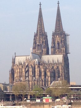 View from balcony entering Köln, Germany