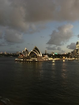 Sydney Opera House as we sailed away.
