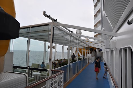 Unmarked Smoking shed on Deck 5