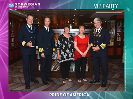 At the Captain's VIP Champagne party
