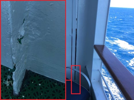 There is only so much that paint can fix...  Deck 10 Balcony Cabin. Again,
