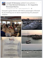 Dinning while docked at St. Augustine FL