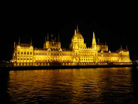 Parliament building Budapest at Night.