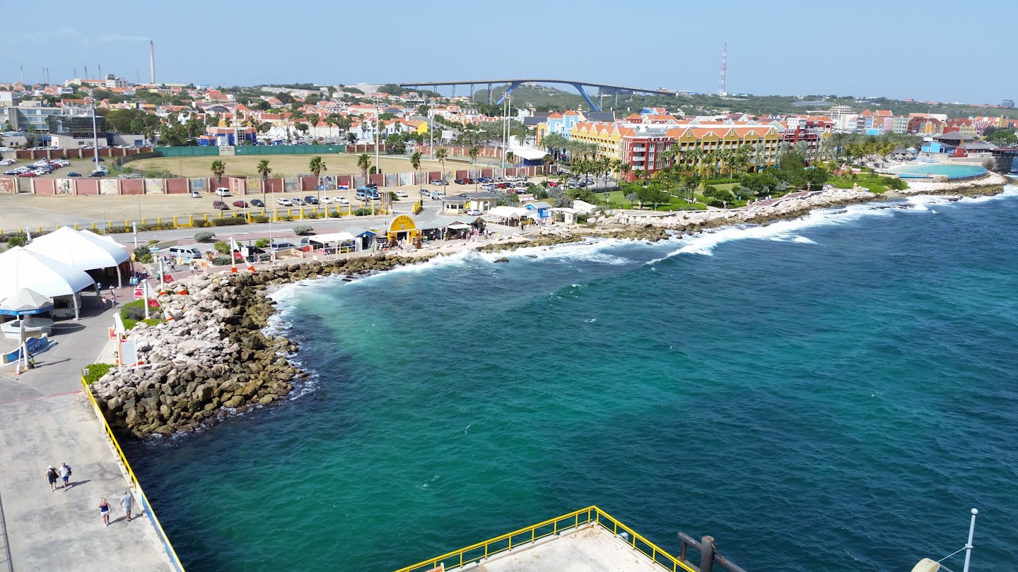 View from the ship of Curacao