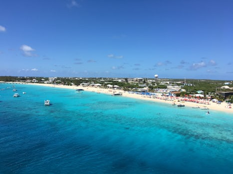 View of Grand Turk from our balcony while docked.  We were on the port side