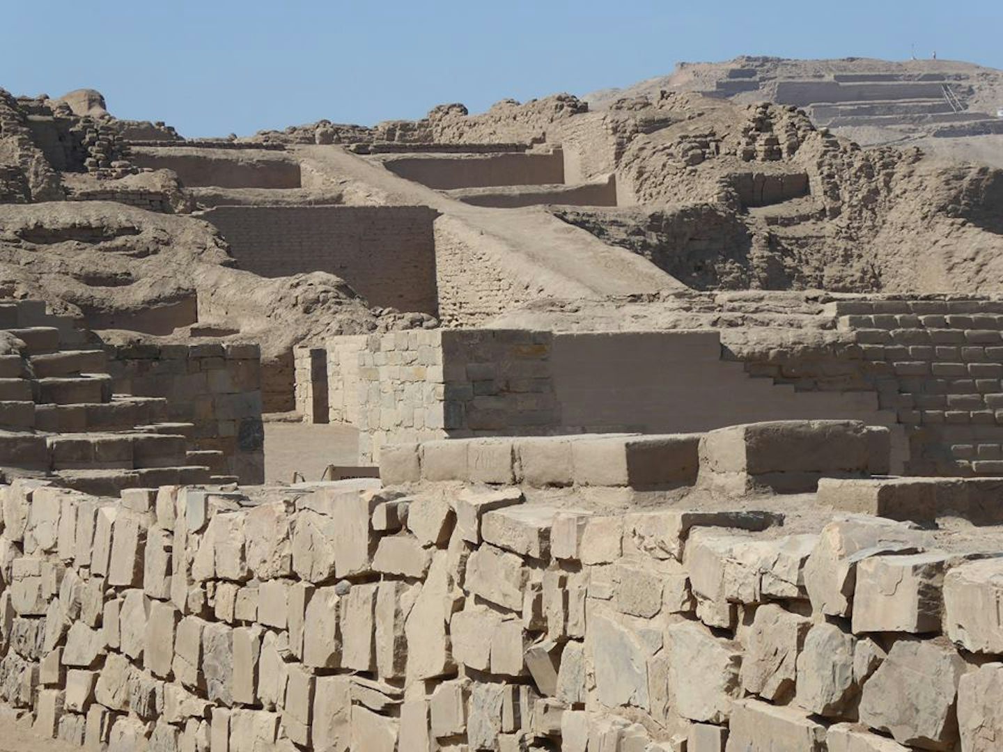 Pachacamac ruins dating back to 300 AD. Lima, Peru