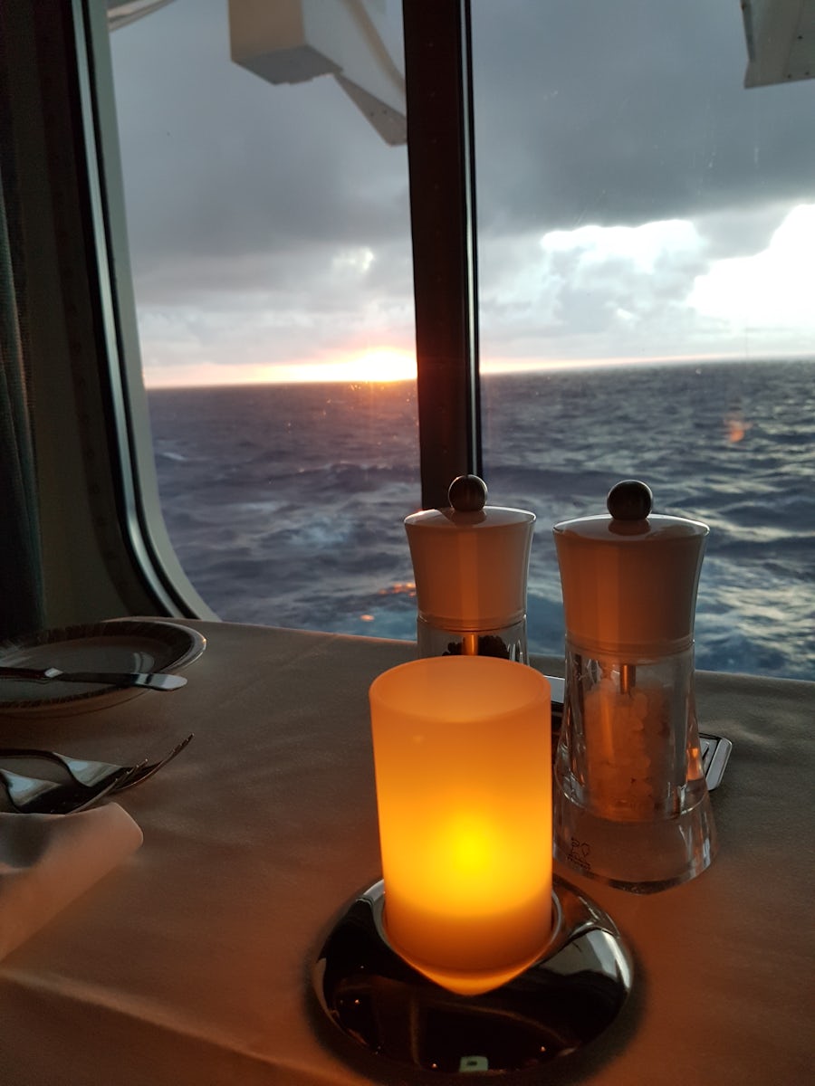 Sunset from the dining room...either taste or savor...was never sure which one I was in lol