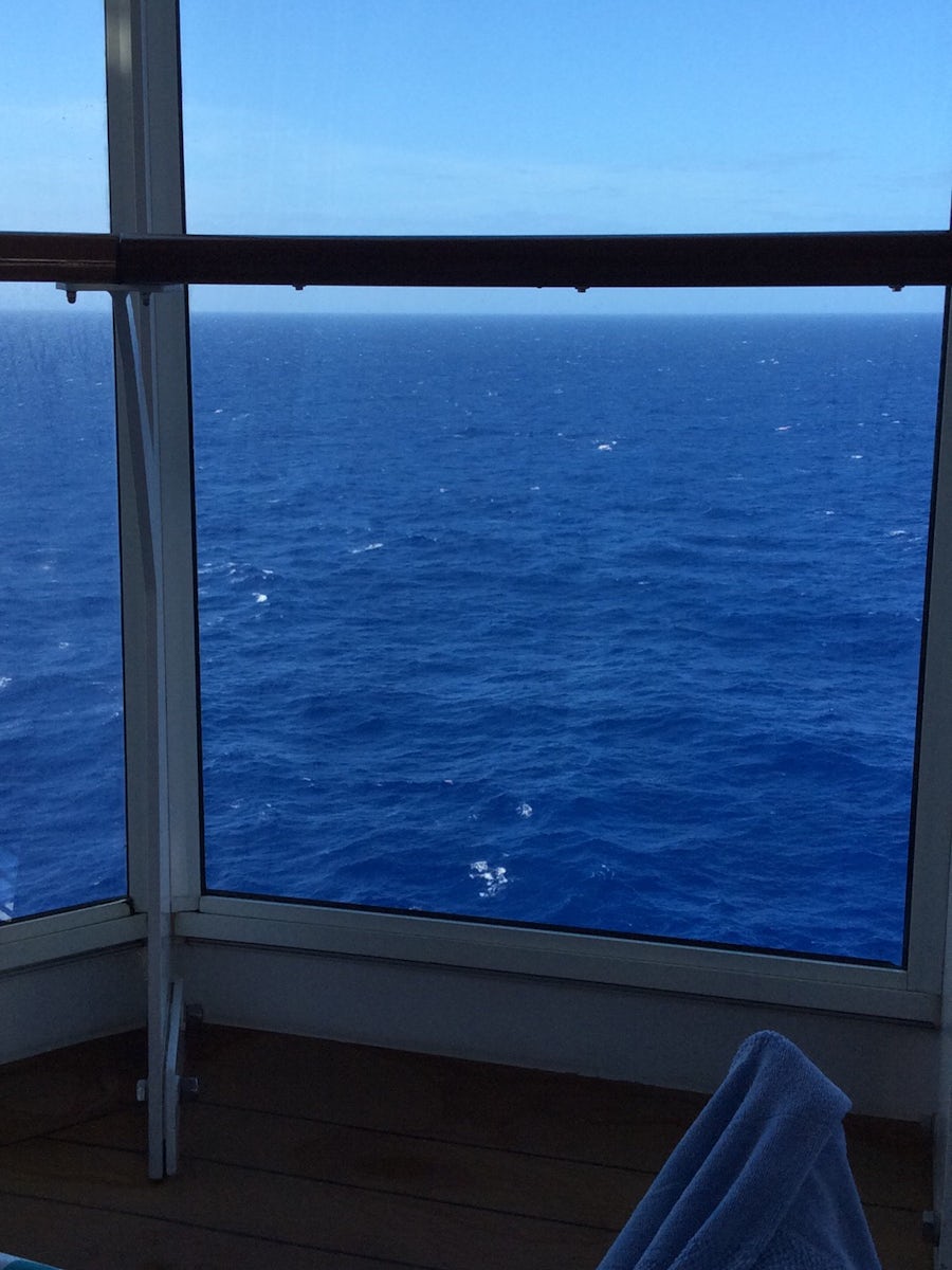 View from the 16th deck  on a day at sea