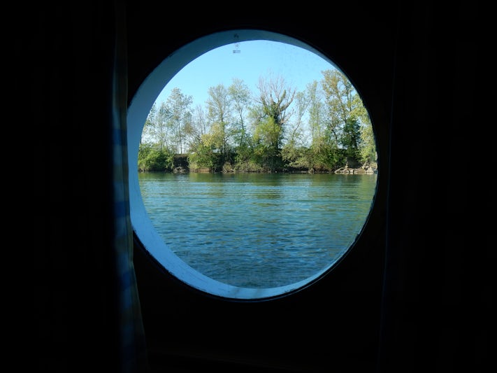 View from one of our 2 portholes