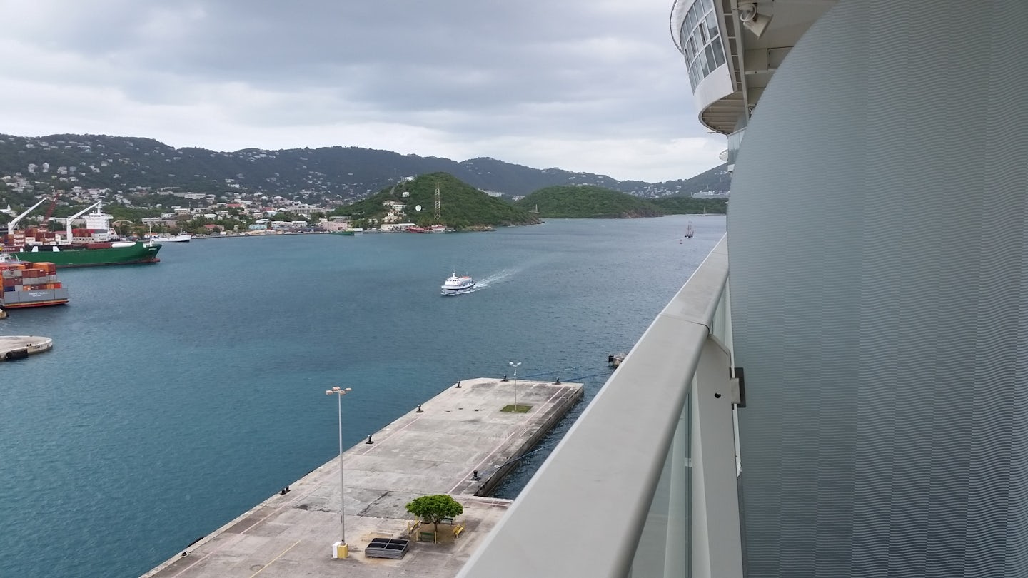 View from our cabin, St. Thomas