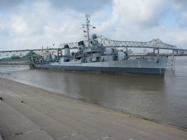 WWWII Navy destroyer USS Kidd in Baton Rouge, LA