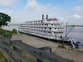 America tied up at Natchez.