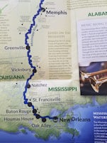 Cruise Map. We recommend going down river from Memphis to New Orleans.