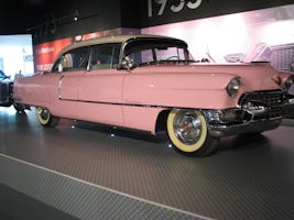 Elvis' pink Cadillac at Graceland.