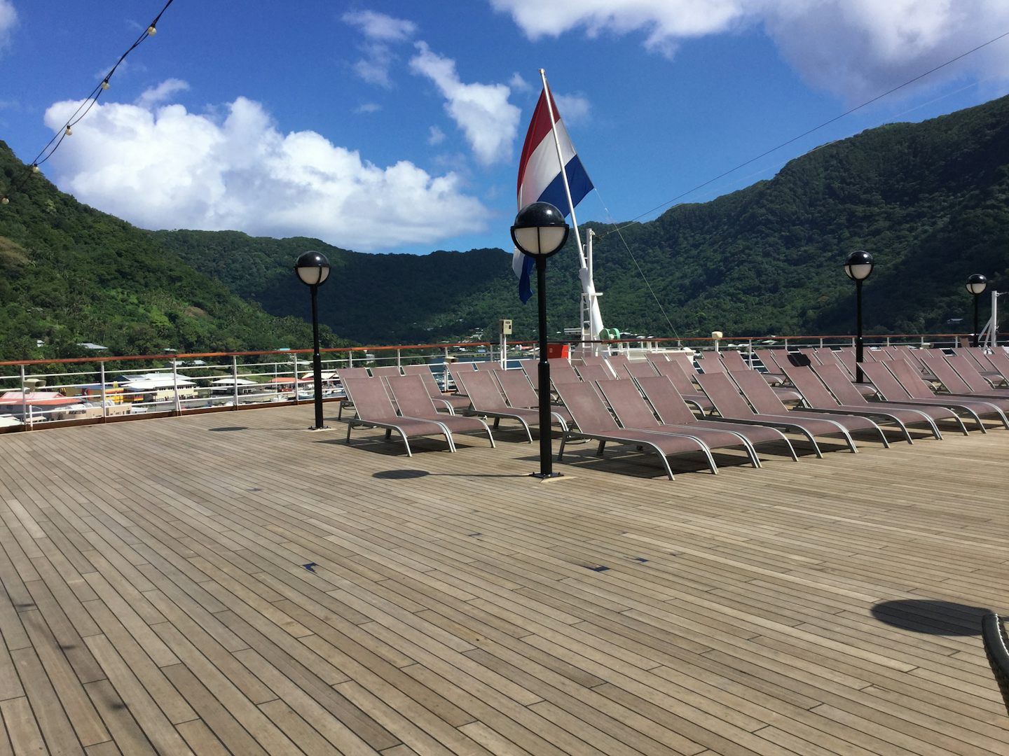 On deck in Pago pago