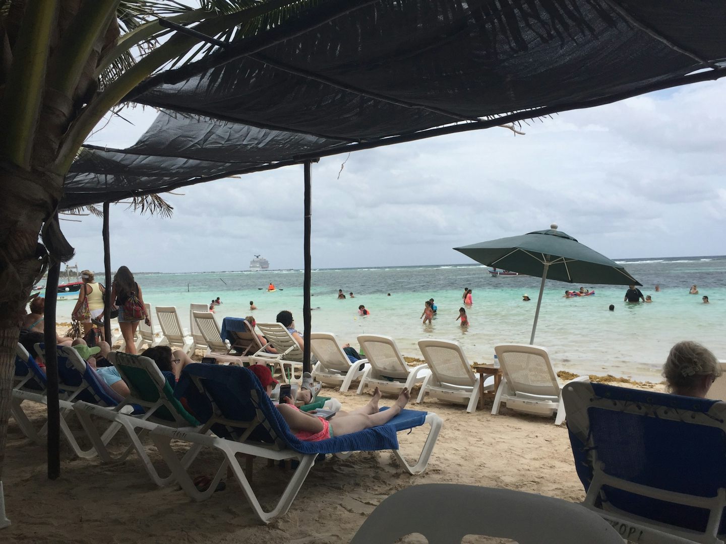In Costa Maya we took a cab to Tropicante- restaurant on the beach. Had a g