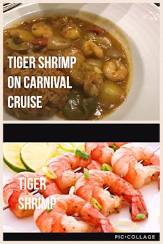 Carnival Triumph's attempt at Tiger Shrimp