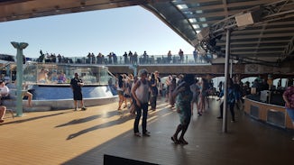 Someone is always dancing to the music on this fun cruise