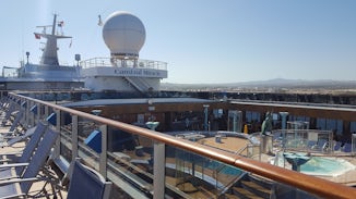 Staff are constantly cleaning and maintaining this beautiful ship.