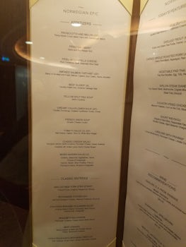 Here is a menu, only to be found at the restaurant and nowhere else. Be sur