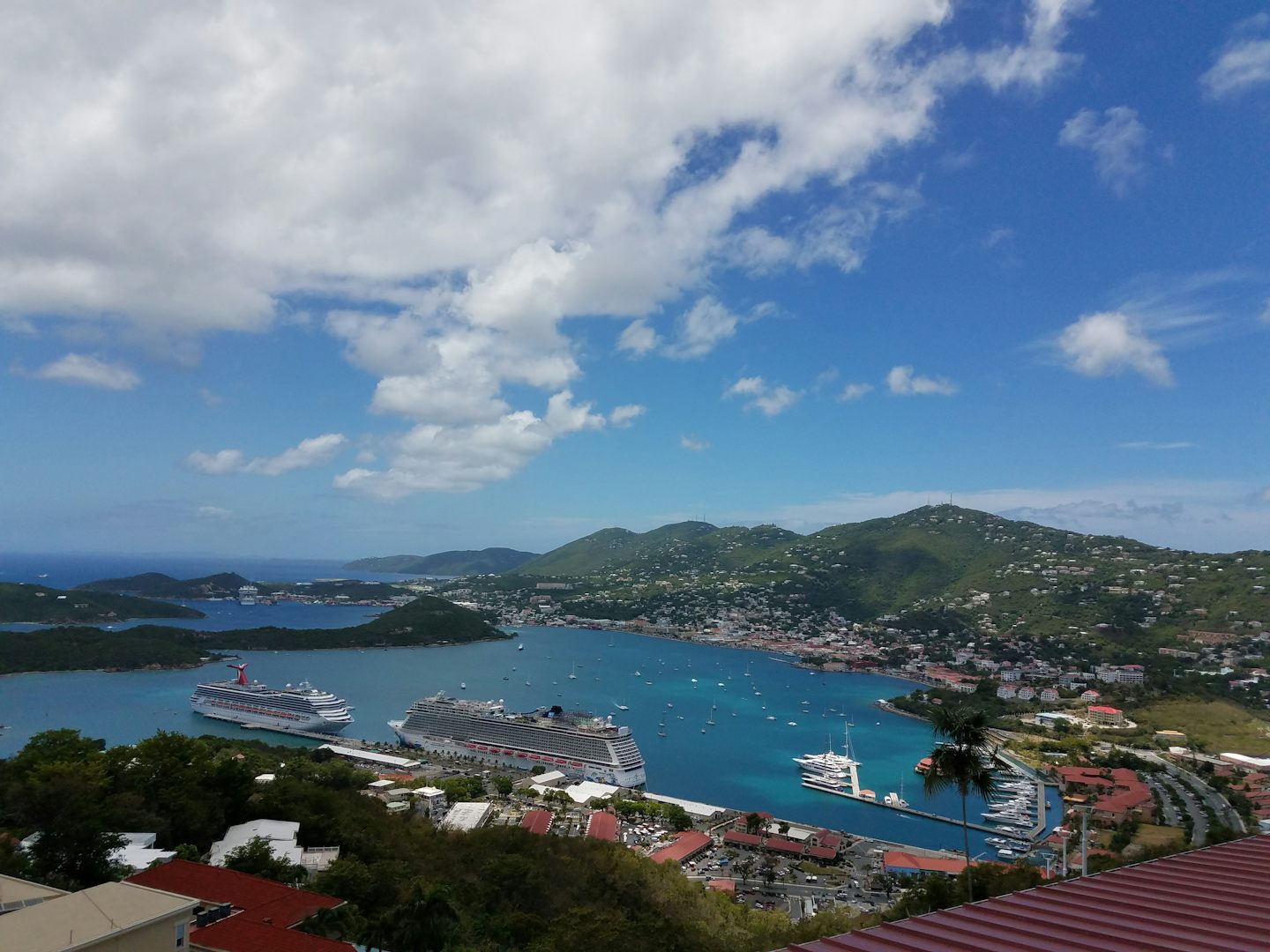 View from Paradise Point in St. Thomas.