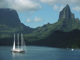 Morea Island, French Polynesia - photo taken from deck of Radiance of the S