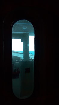 View from the window toward the back of ship in #8570 (port side) - from ou