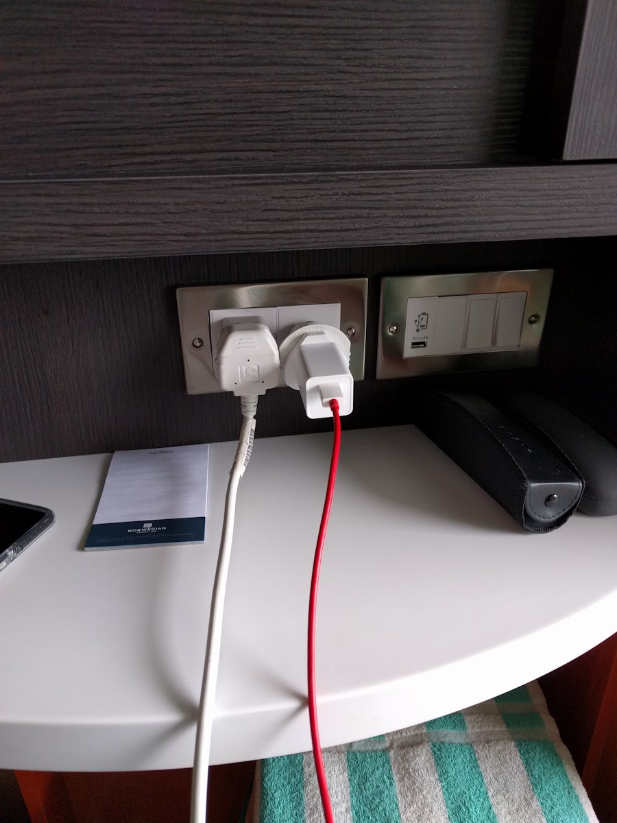 the nice new outlets and switched in the stateroom