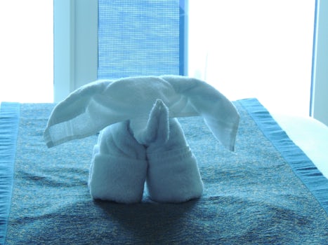 Towel animal in our cabin
