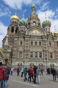 The was me and my wife at the "Church Of the Spilled Blood" in St.P
