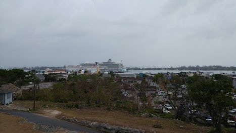 View of cruise terminal from Fort Fincastle