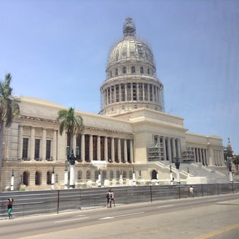 The Cuban capitol building, under restoration.  Beautiful structure.