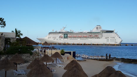 The Empress from the waterfront road in Cozumel
