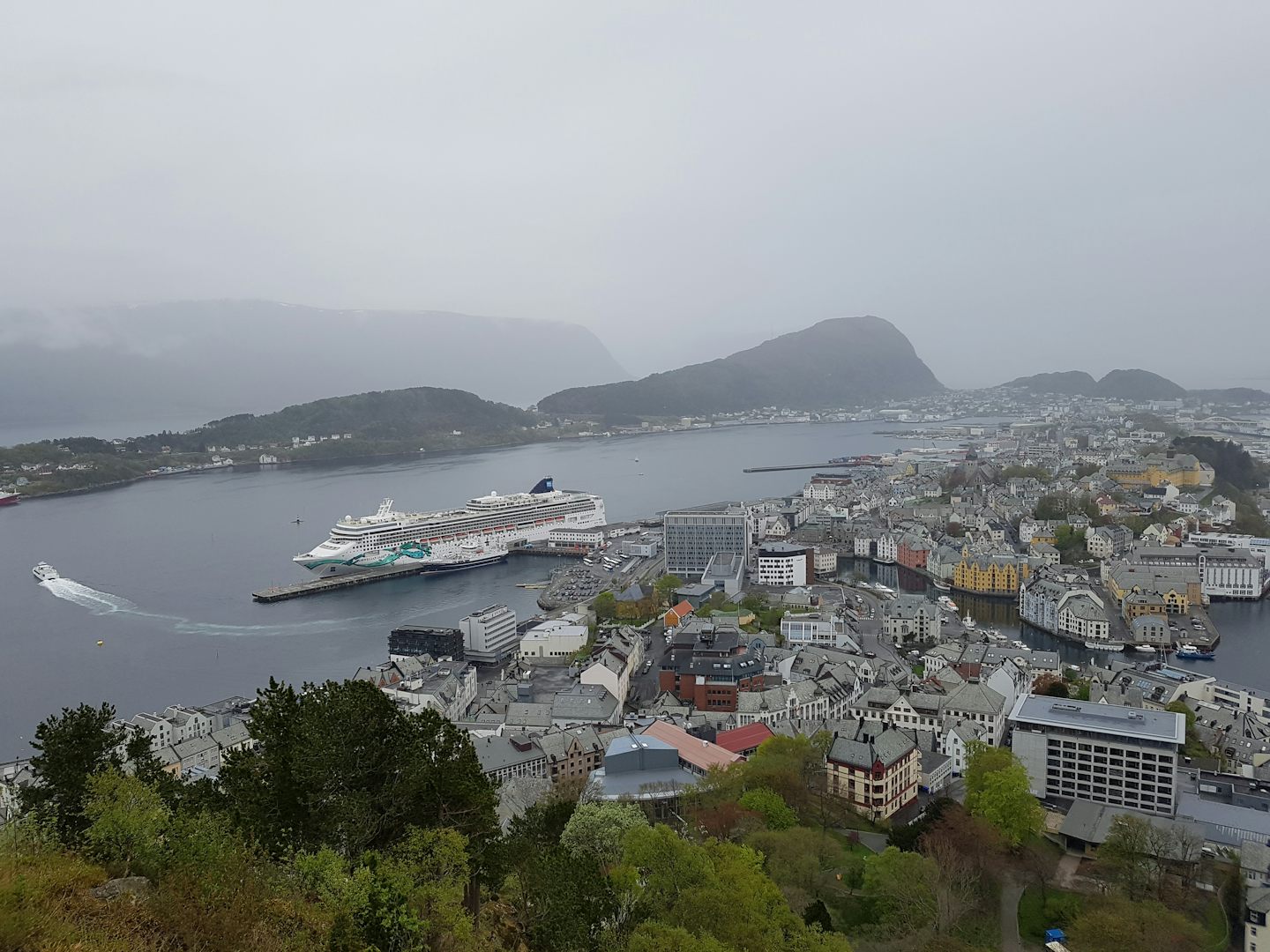 The Jade from above Alesund