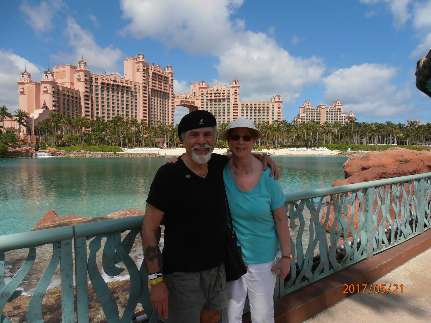 photo is my wife and I with Atlantis in background