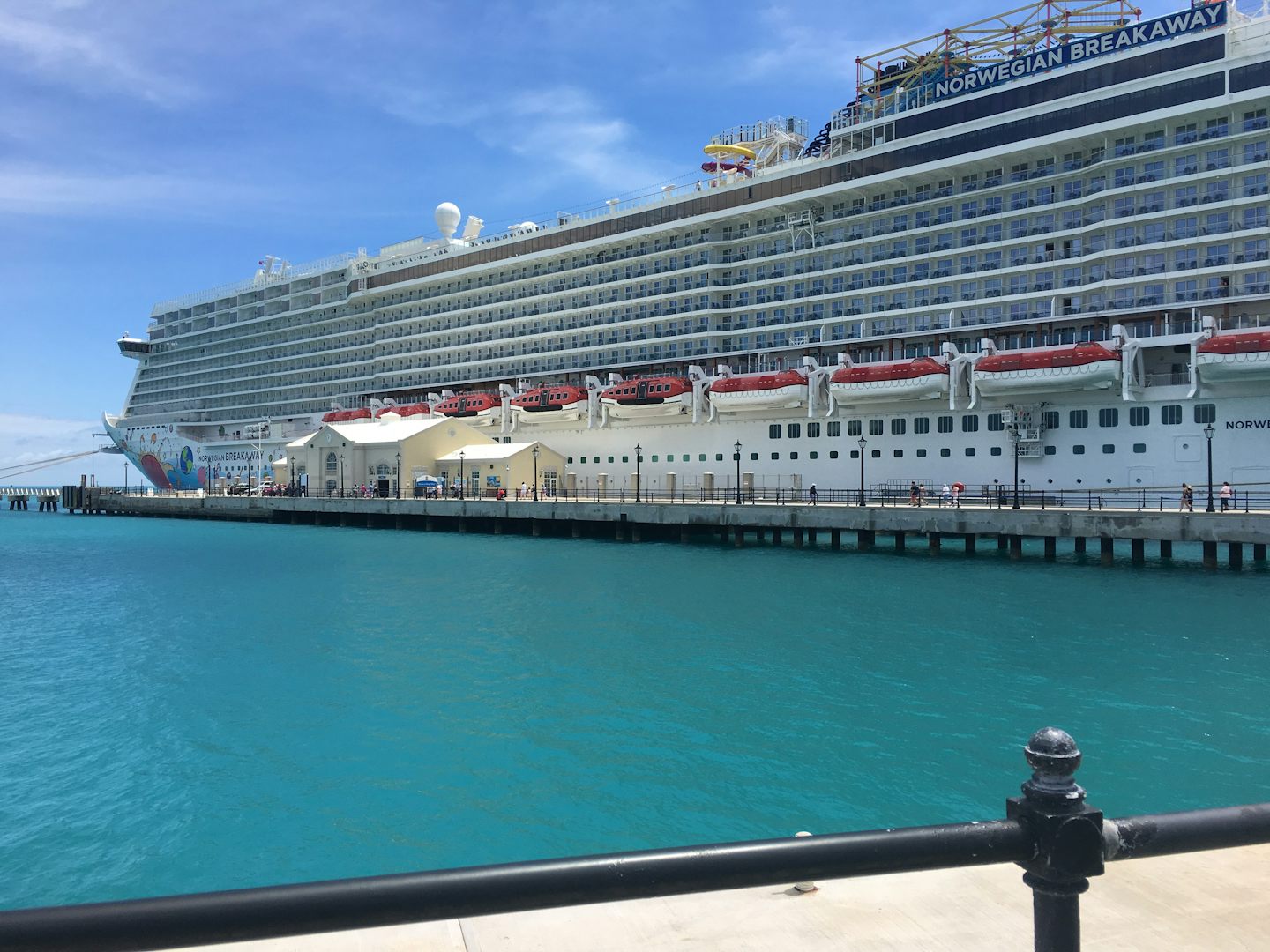 NCL Breakaway in port in Bermuda