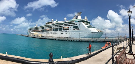 Picture of the Grandeur taken from the port in Bermuda