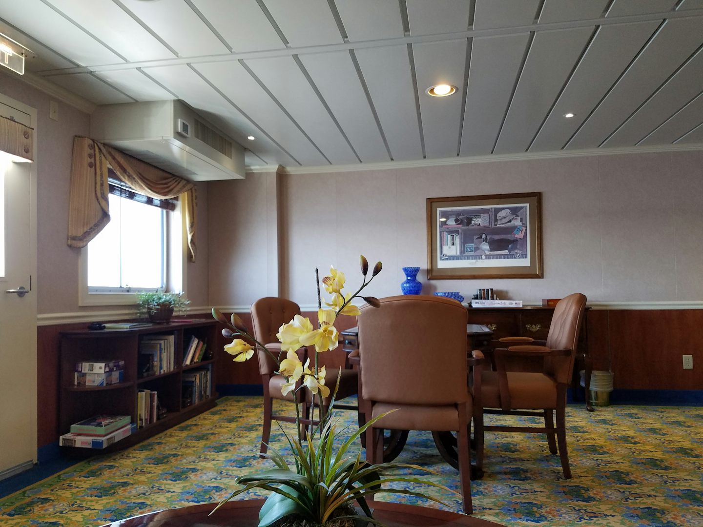 One of several lounges on the ship.